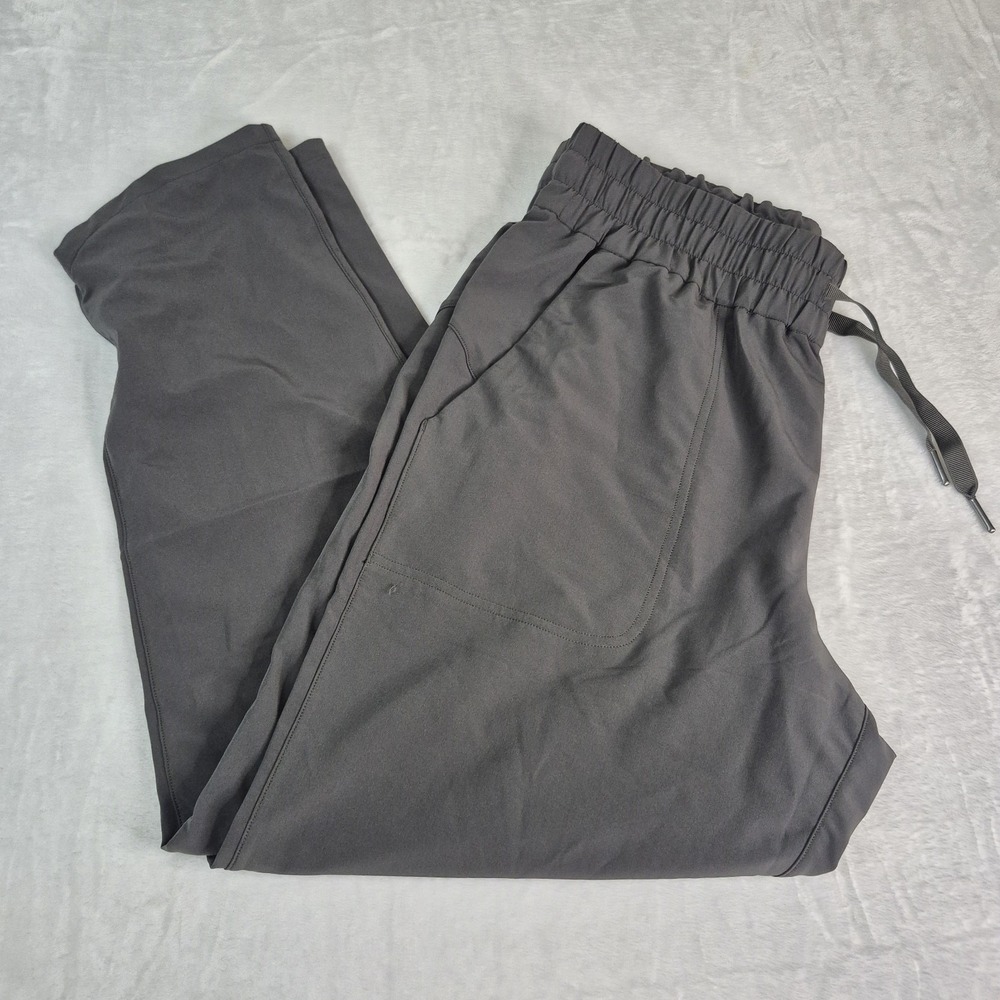 Spanx Womens M Olive Dark Green Jogger Lightweight Sport Drawstring Casual Pants